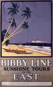 Julistemainos "Bibby Line Sunshine Tours"